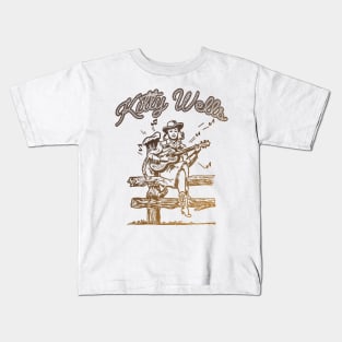 Kitty Wells Cowgirl Kids T-Shirt